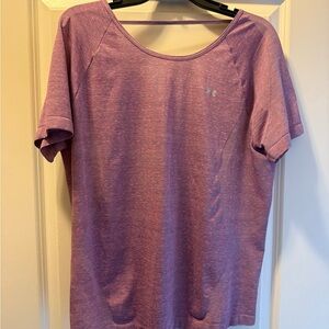 Under Armour Women's Heathered Purple/pink Tee